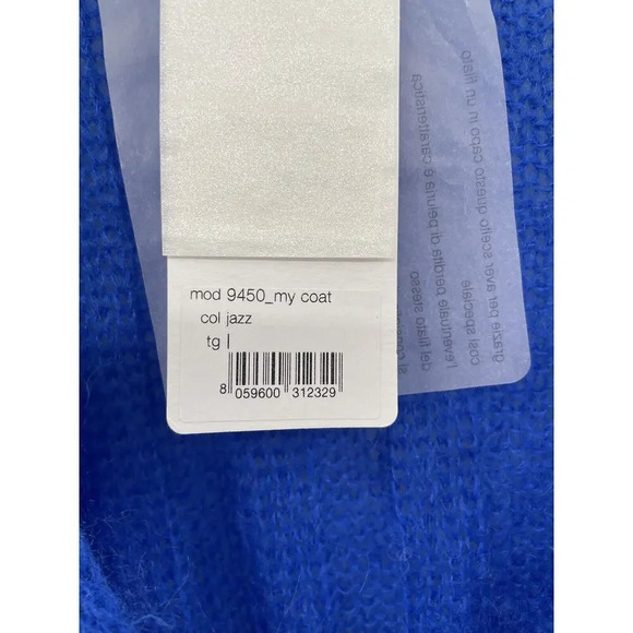 Forte Forte Women's Mohair Sweater Cardigan Duster Ribbed Coat Blue OS - Picture 10 of 14